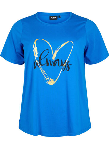 FLASH - T-Shirt mit Motiv, Princess Blue, Packshot image number 0