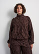 Bomberjacke mit gebl&uuml;mtem Jacquard, Braun, Model image number 0