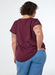 Kurz&auml;rmeliges T-Shirt aus einer Baumwollmischung, Rot, Model image number 2