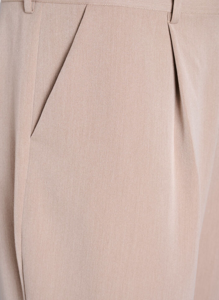 Dressehose mit hohem Bund und geradem Bein, Braun, Packshot image number 2