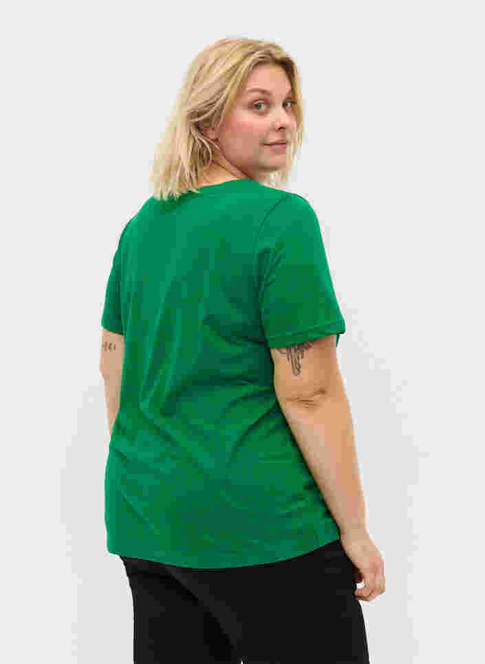Kurzärmeliges T-Shirt mit Rundhalsausschnitt, Jolly Green MB, Model image number 1