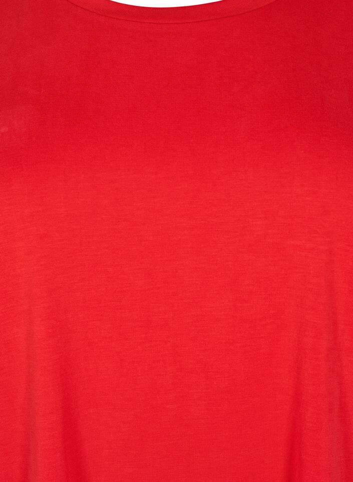 T-Shirt aus TENCEL™ Modal mit Rundhalsausschnitt, Rot, Packshot image number 2