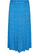 Langer Rock mit Gummizug am Bund, Blau, Packshot image number 0