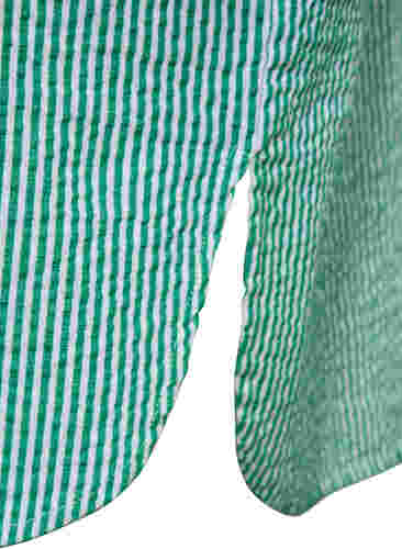 Gestreiftes Baumwollhemd mit 3/4 Ärmeln, Jolly Green Stripe, Packshot image number 3