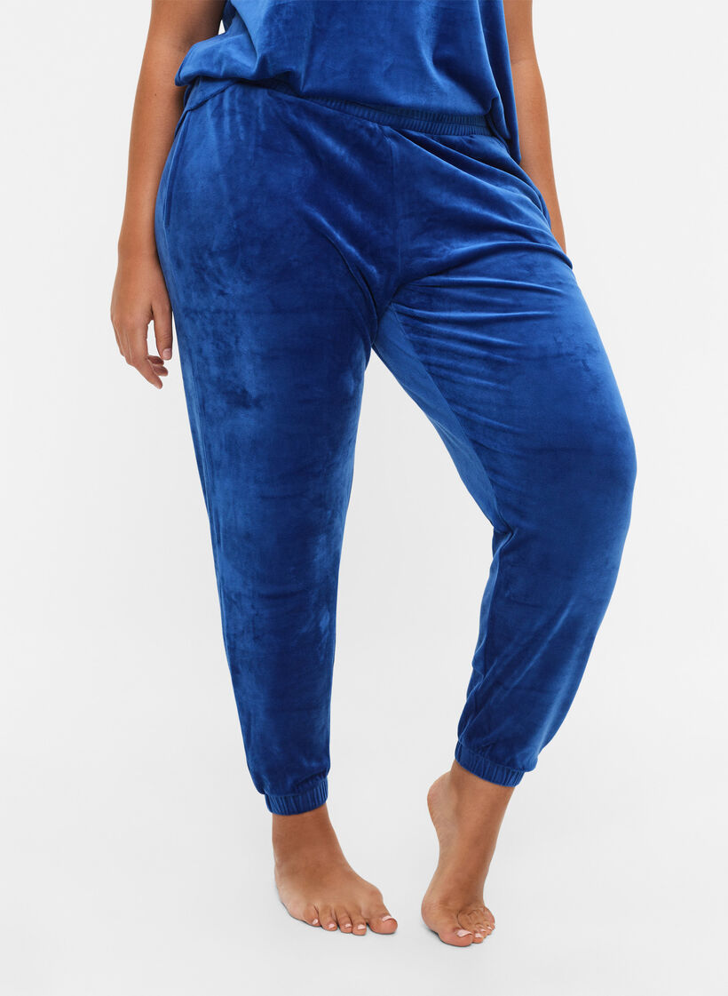 Homewear-Hose, Blau, Model image number 2