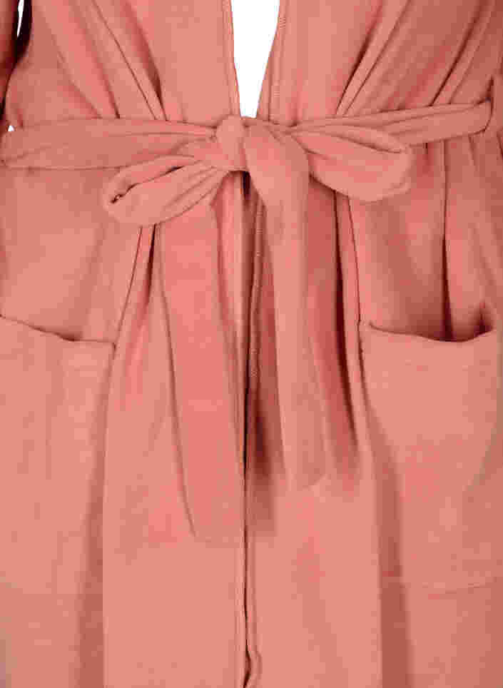 Morgenmantel mit Kapuze und Taschen, Rose, Packshot image number 2