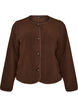 Teddyjacke mit Rundhalsausschnitt und Kn&ouml;pfen, Braun, Packshot image number 0