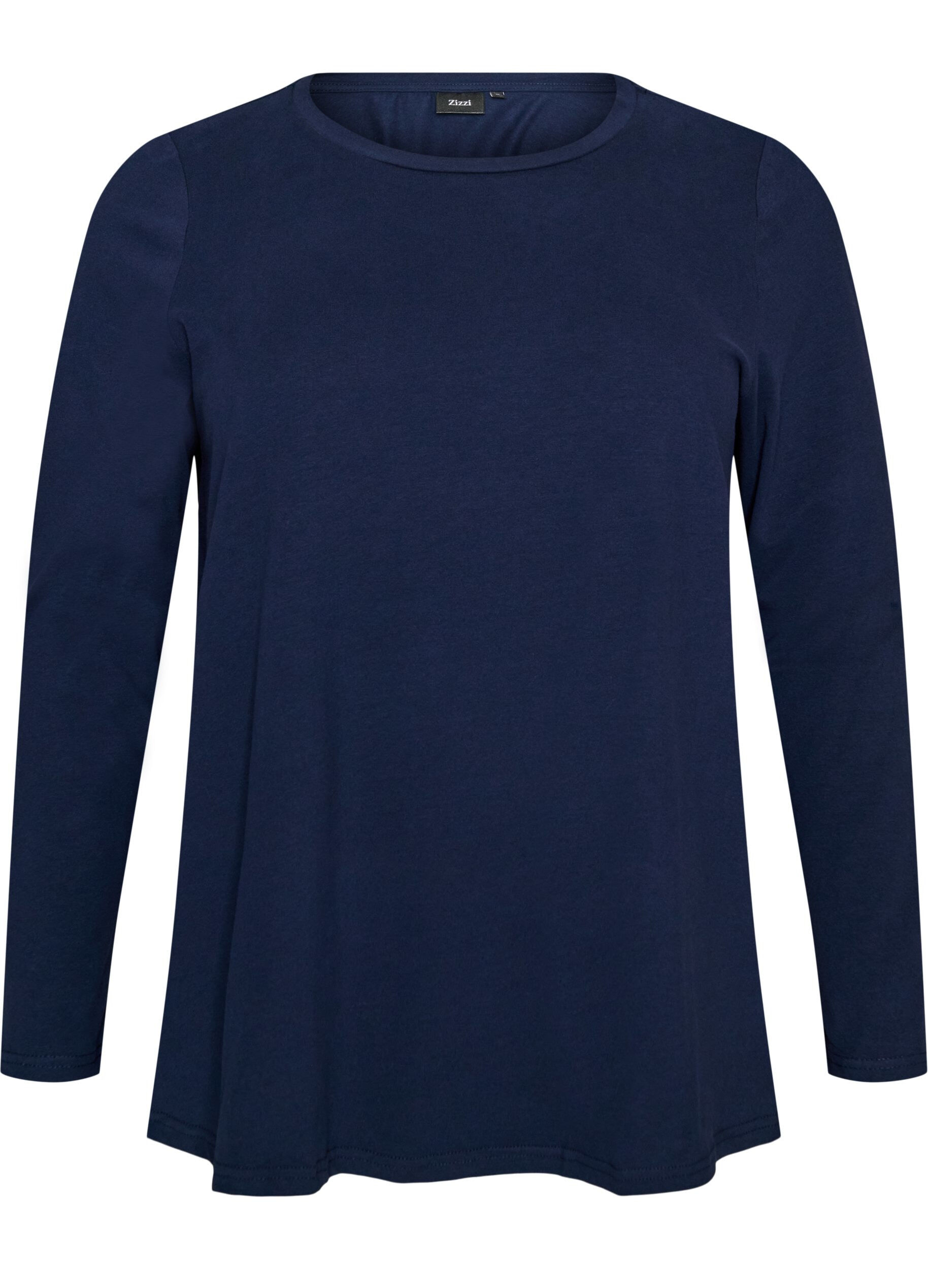 Basic Bluse aus Jersey mit langen &Auml;rmeln