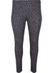 Viskose Leggings mit Leopardendruck, Grau, Packshot image number 0