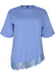 T-Shirt mit asymmetrischem Spitzensaum, lila, Packshot image number 0