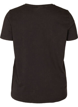 Kurzarm T-Shirt aus Baumwolle, Black LOS ANGELES, Packshot image number 1