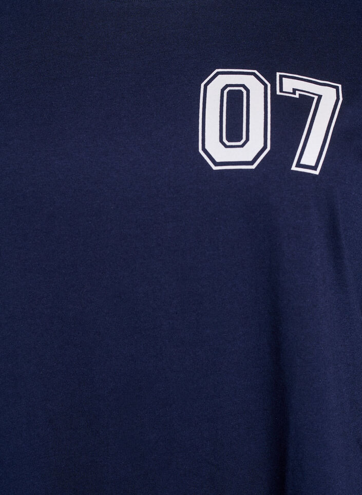 Sportliches T-Shirtkleid aus Baumwolle, Blau, Packshot image number 2