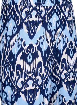 Culotte-Hose aus Viskose mit Aufdruck, Blue Ethnic AOP, Packshot image number 2