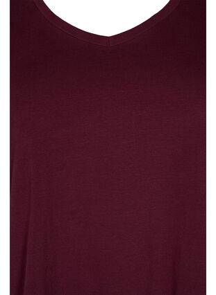 Einfarbiges basic T-Shirt aus Baumwolle, Winetasting, Packshot image number 2