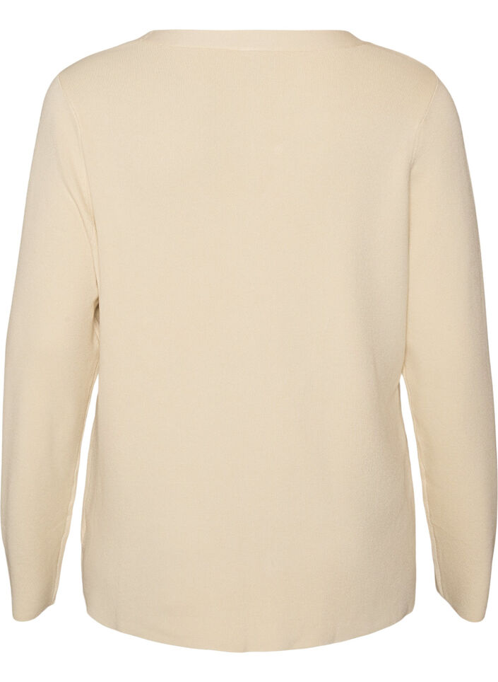 Cardigan aus Feinstrick mit dekorativen Kn&ouml;pfen, Vanille, Packshot image number 1