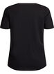 T-Shirt mit Print, Schwarz, Packshot image number 1