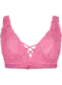 Support the breasts - Spitzen-BH mit String-Details