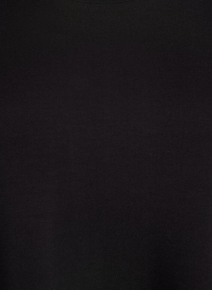 Bluse aus Jersey mit Rundhalsausschnitt, Schwarz, Packshot image number 2