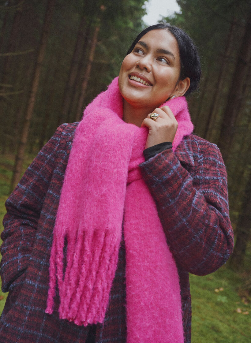 Weicher Schal mit Fransen, Pink, Image image number 0