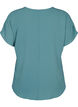 Bluse mit kurzen &Auml;rmeln und Rundhalsausschnitt, Gr&uuml;n, Packshot image number 1