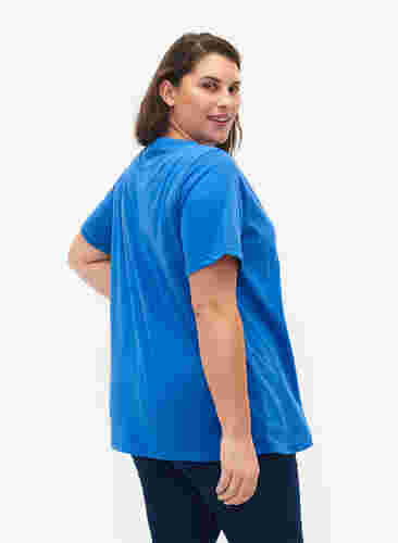 FLASH - T-Shirt mit Rundhalsausschnitt, Strong Blue, Model image number 1