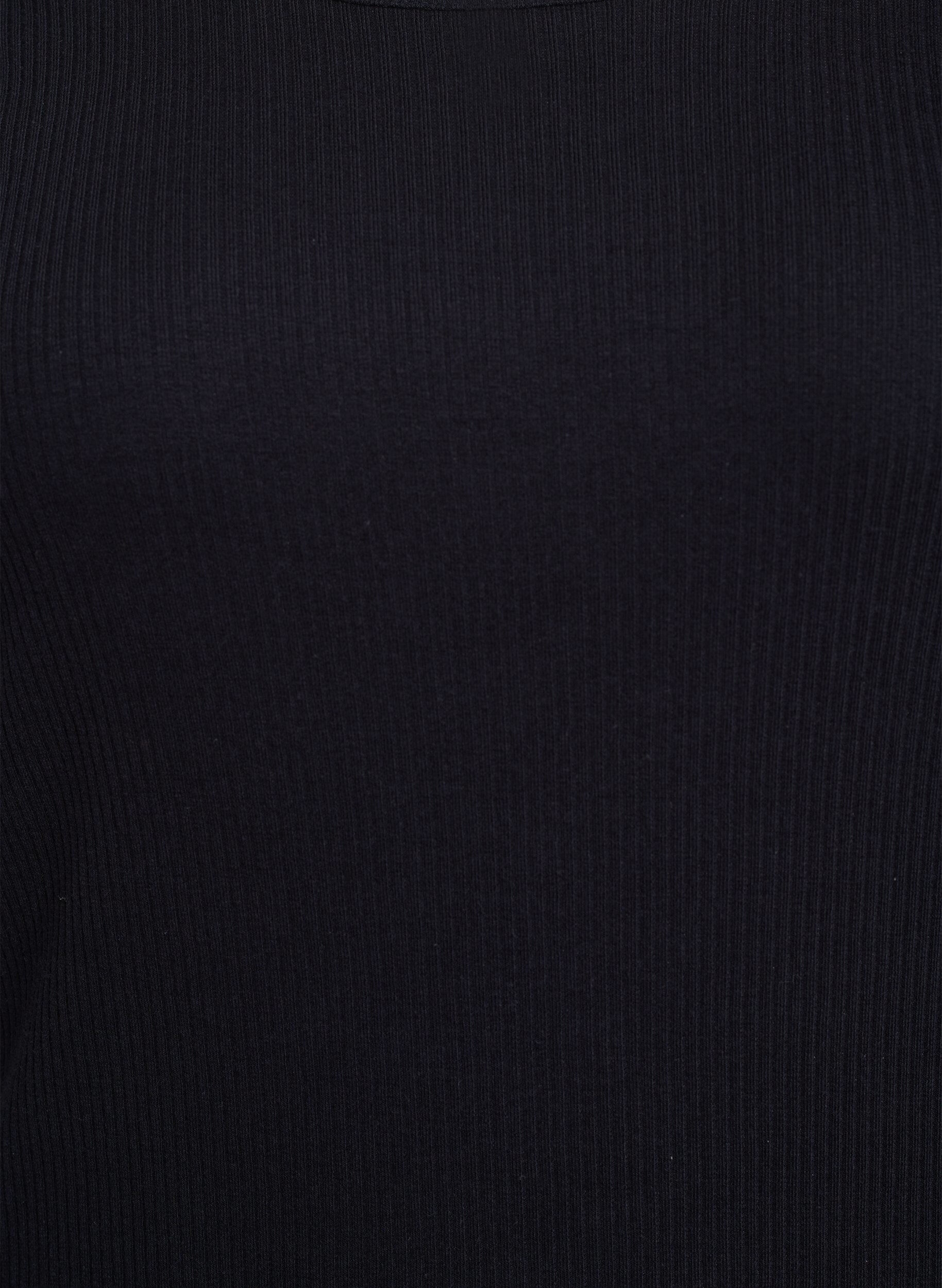 Zizzi Maxikleid aus Jersey mit kurzen &Auml;rmeln, Schwarz, Packshot image number 2