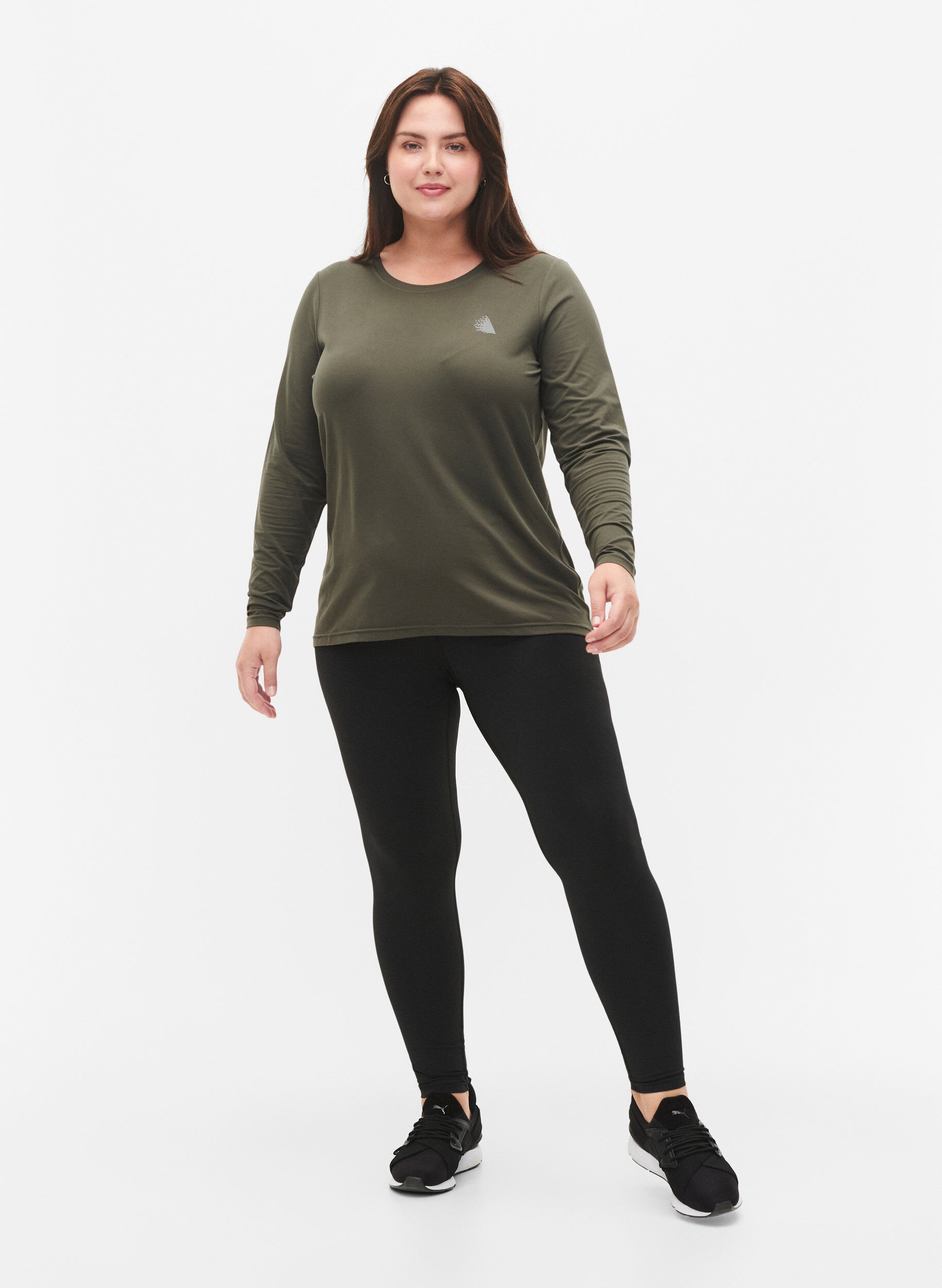 Zizzi Lang&auml;rmeliges Trainingsshirt, Chimera, Model image number 2