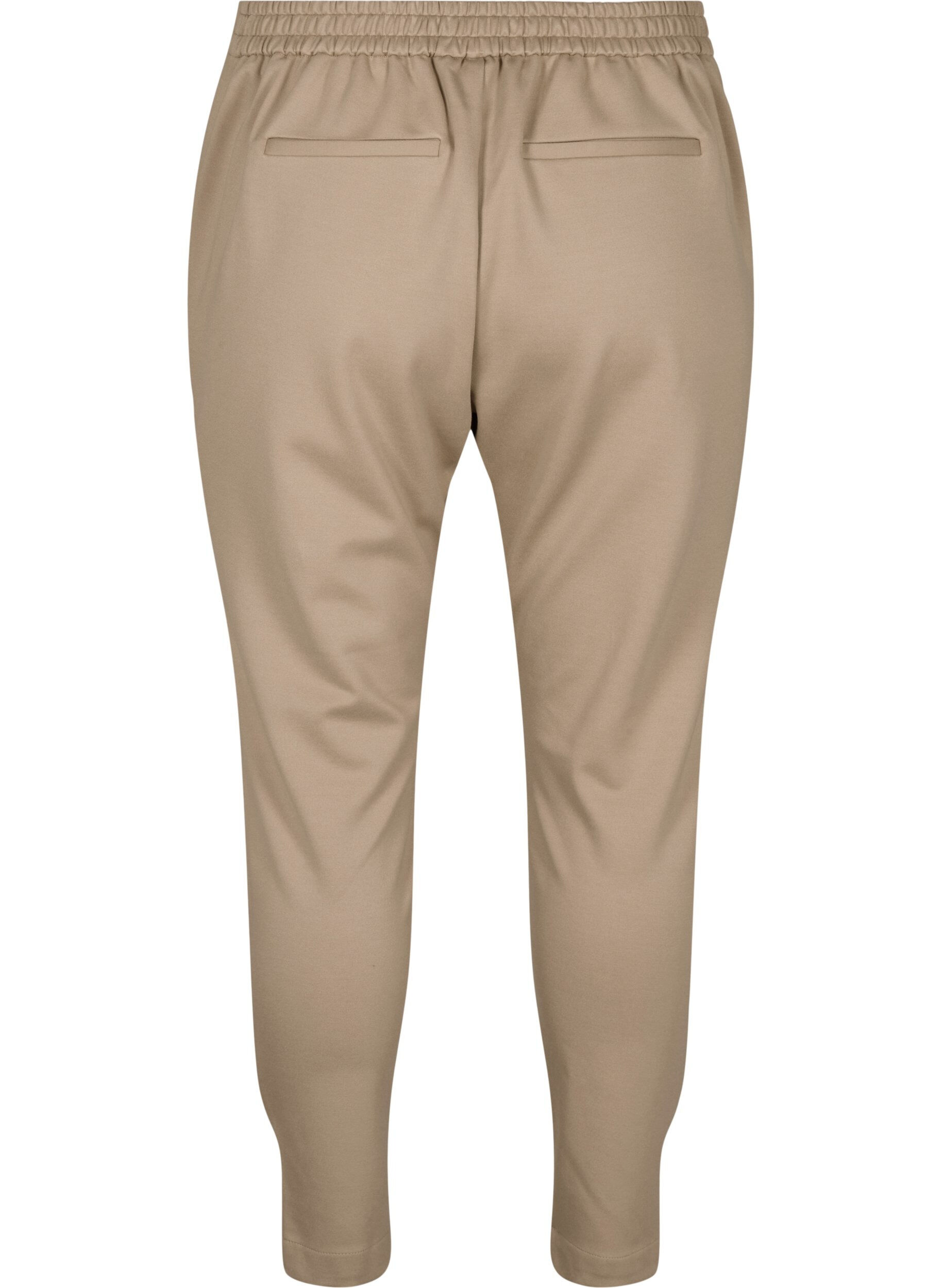 Zizzi Cropped-Hose mit Taschen, Beige, Packshot image number 1