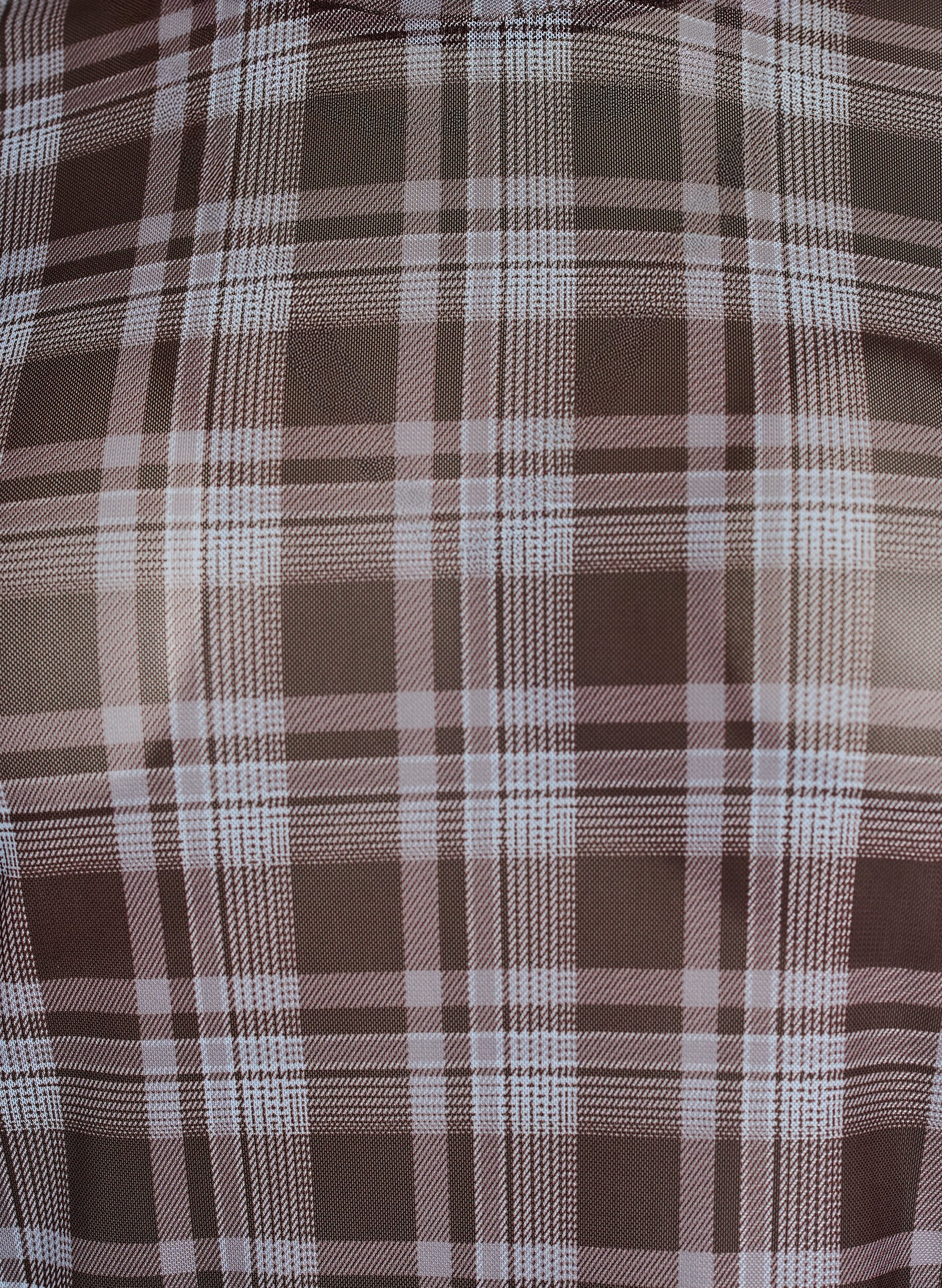 ZizziKarierte Bluse aus Mesh, Blau, Packshot image number 2