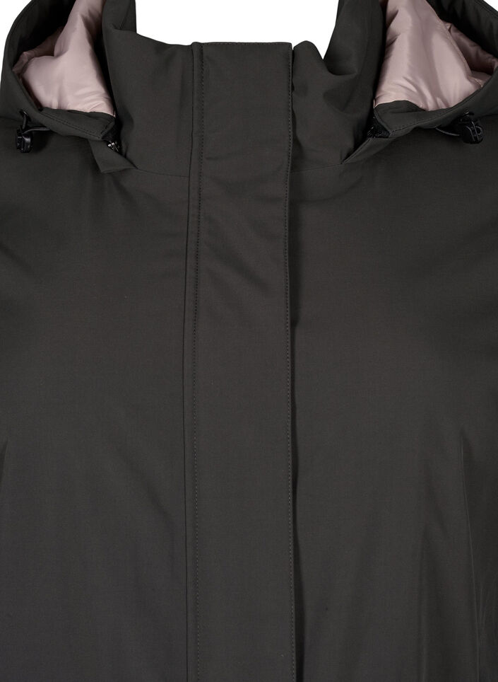 Funktioneller Parka-Wintermantel mit Kapuze, Raven, Packshot image number 2