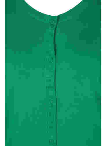 Strickjacke mit Knöpfen aus Viskosemischung, Jolly Green, Packshot image number 2