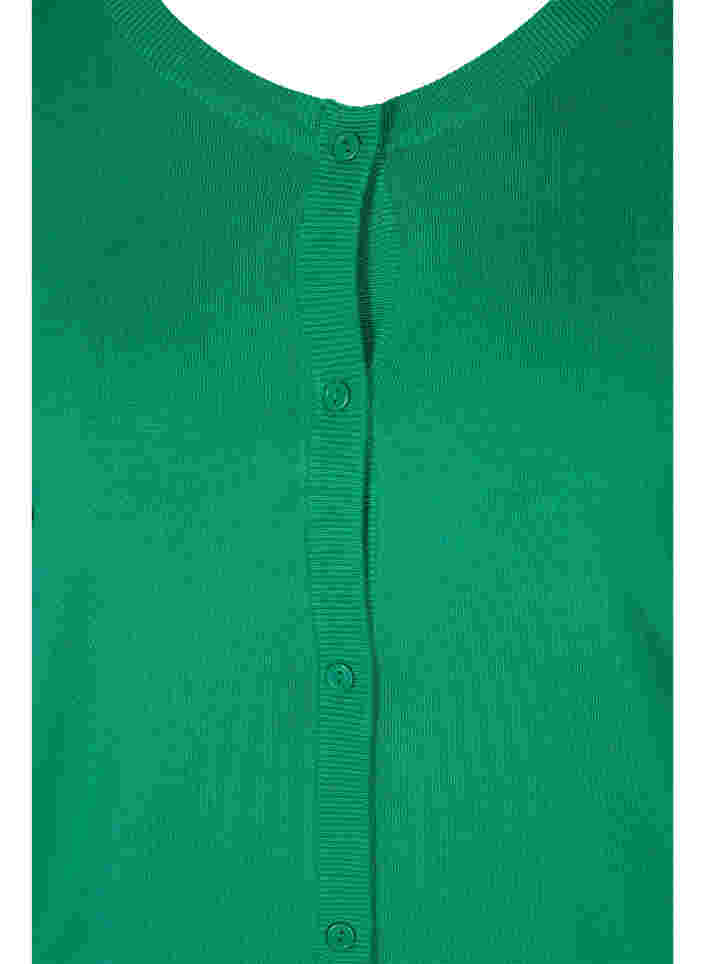 Strickjacke mit Knöpfen aus Viskosemischung, Jolly Green, Packshot image number 2