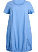 Baumwollkleid mit kurzen &Auml;rmeln, Blau, Packshot image number 0
