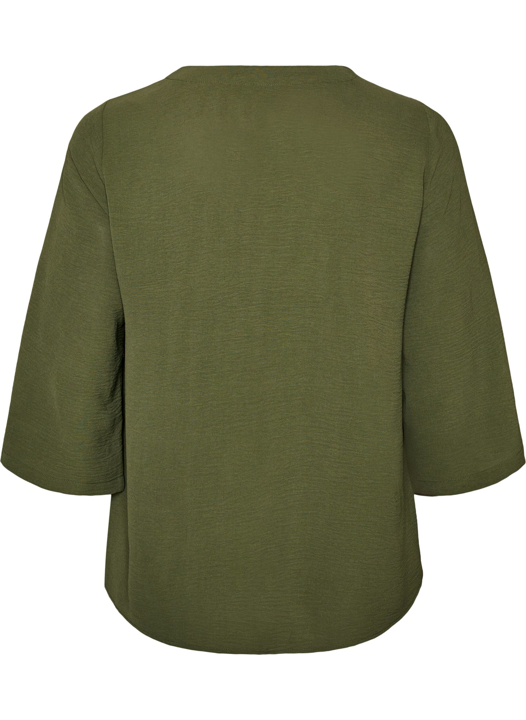 ZizziBluse mit 3/4-&Auml;rmeln, Gr&uuml;n, Packshot image number 1