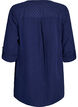 Tunika aus Baumwollmusselin mit Broderie Anglaise, Blau, Packshot image number 1