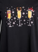Weihnachts-T-Shirt aus Bio-Baumwolle, Schwarz, Packshot image number 2