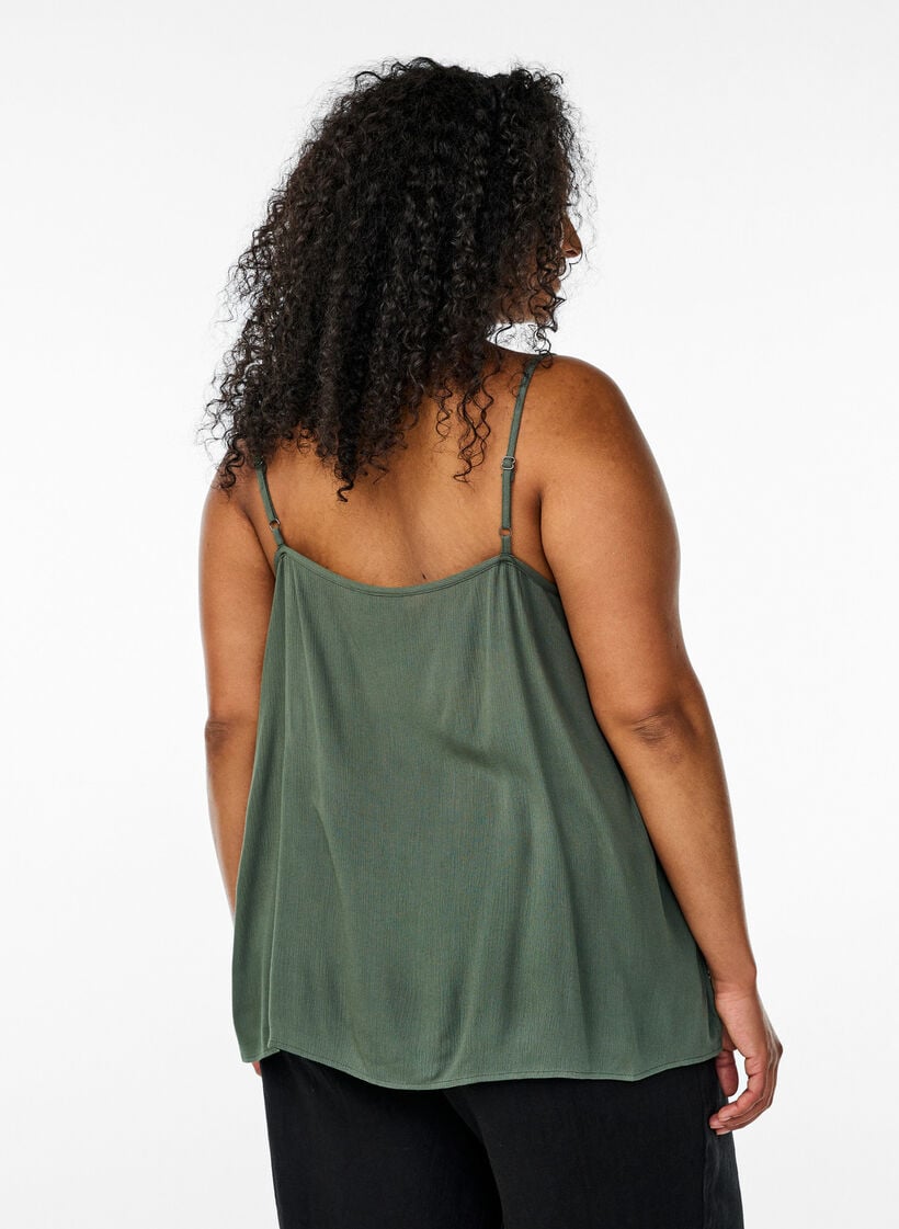 Tr&auml;gertop aus Viskose, Gr&uuml;n, Model image number 2
