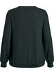 Bluse mit Fischgr&auml;tenmuster und Glitzerfaden, Gr&uuml;n, Packshot image number 1