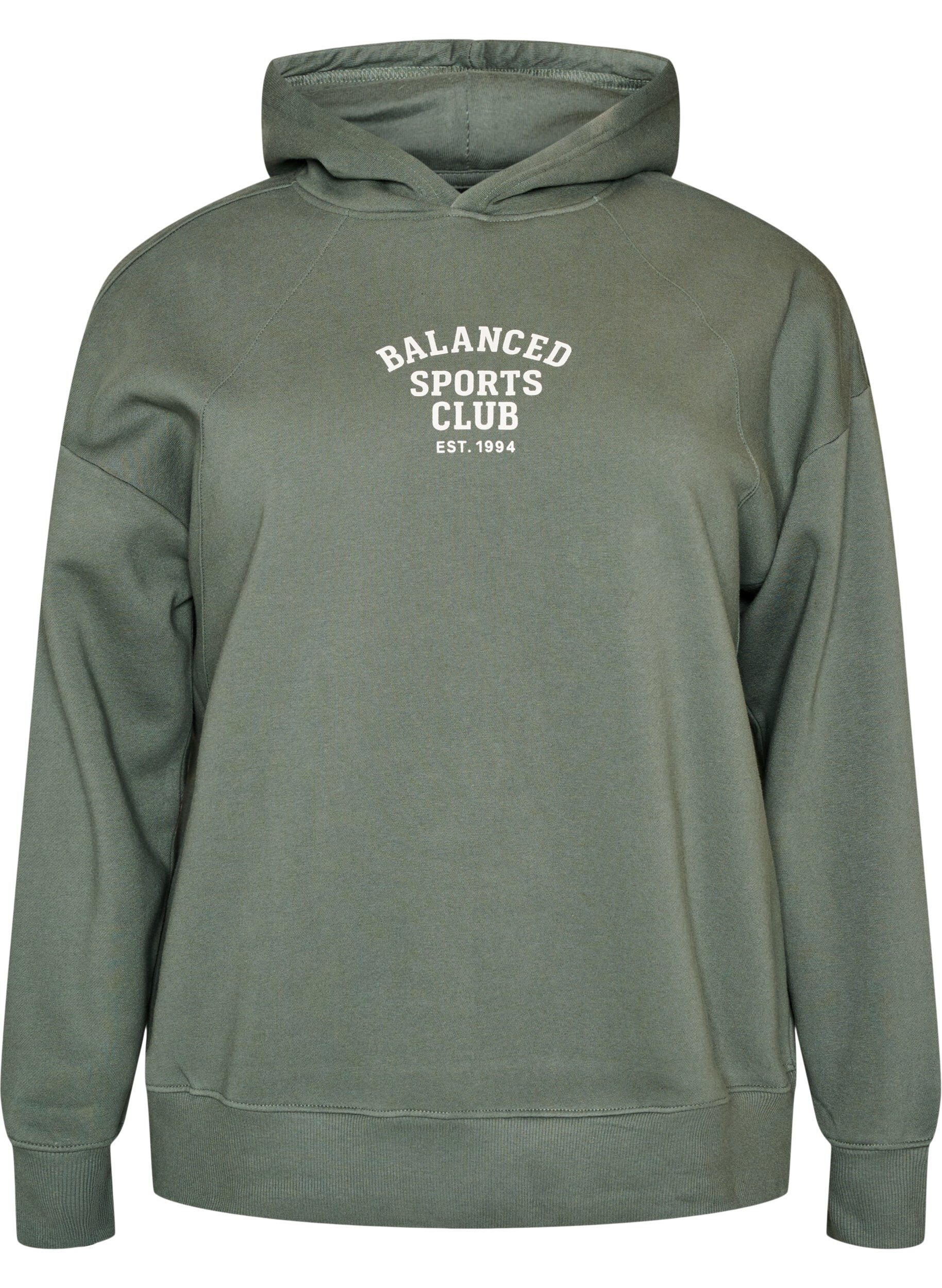 Hoodie mit Brustaufdruck