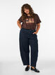 Weihnachts-T-Shirt aus Bio-Baumwolle, Braun, Model image number 1