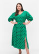 Midikleid aus Viskose mit Punktmustern, Jolly Green Dot AOP, Model image number 0