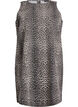 Kurzes ärmelloses Jeanskleid mit Leopardenmuster, Braun, Packshot image number 0