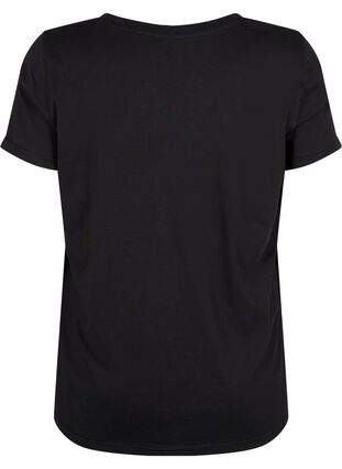 Trainings-T-Shirt mit Print, Black w. Be Original, Packshot image number 1
