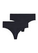 2er-Pack invisible G-String , Schwarz, Packshot image number 1