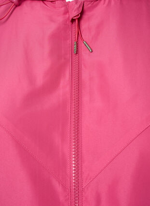 Kurze Jacke mit Kapuze und verstellbarer Saum, Hot Pink, Packshot image number 2