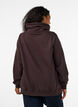 Sweatshirt mit Stehkragen und Taschen, Braun, Model image number 2