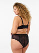 Tai-Slip aus Mesh mit Spitzendetails, Schwarz, Model image number 1