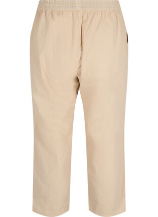 Cropped Hose aus Baumwolle, Oxford Tan, Packshot image number 1