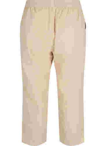 Cropped Hose aus Baumwolle, Oxford Tan, Packshot image number 1