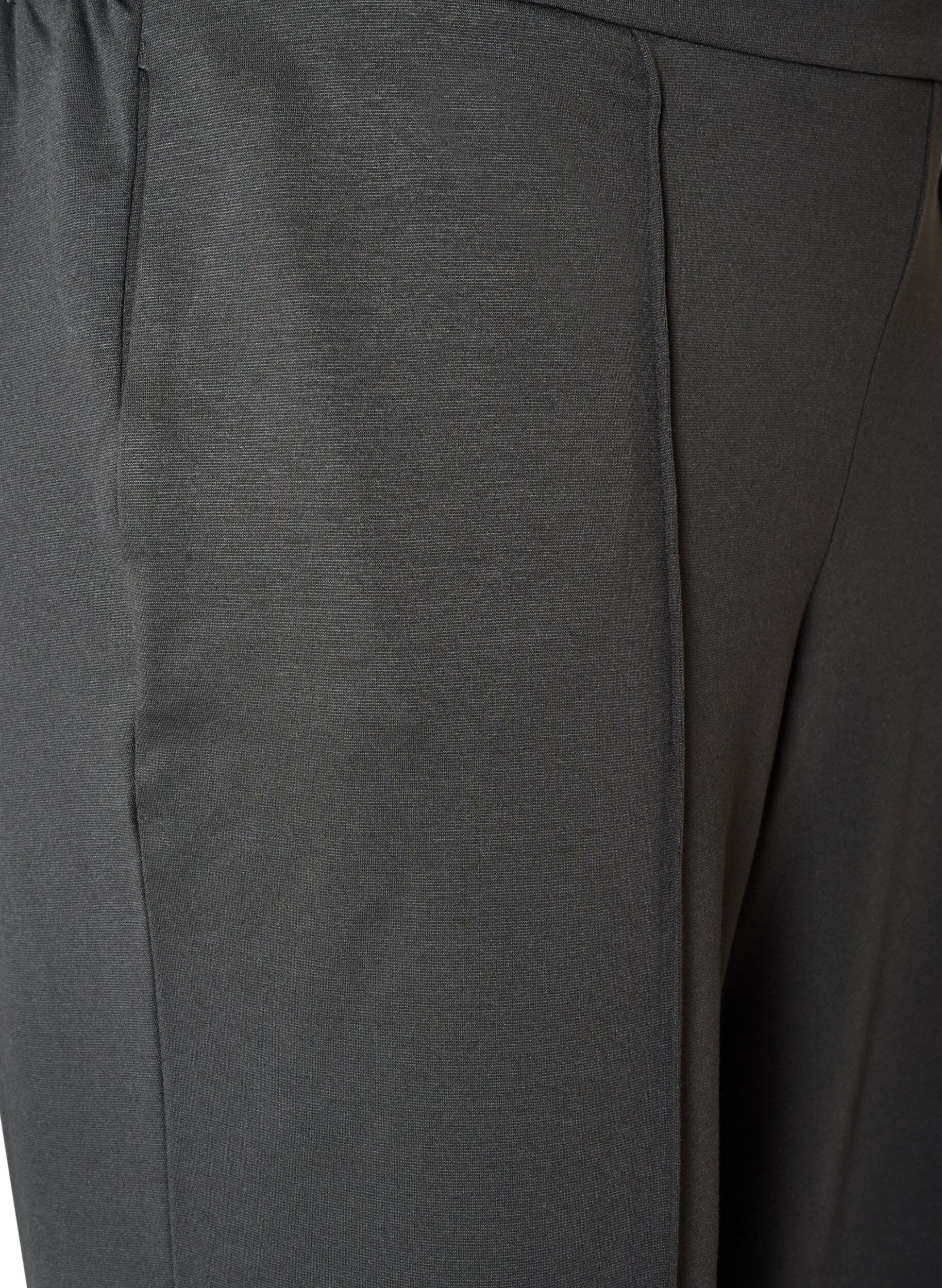ZizziLockere Hose aus Jersey mit hoher Taille, Grau, Packshot image number 2